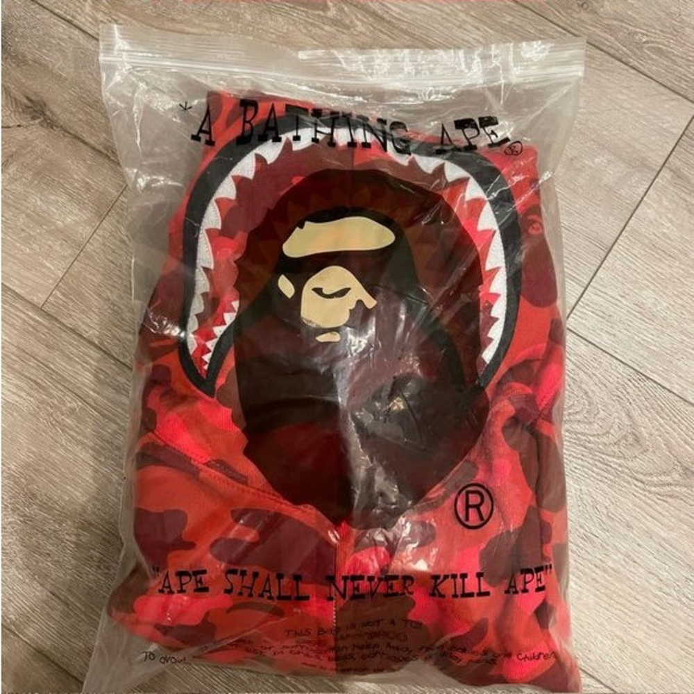 Bape Red Camo Zip Up